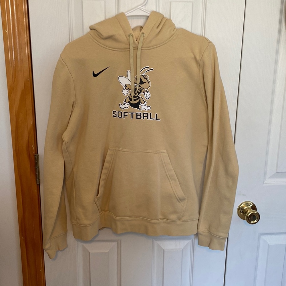Yellow jacket Nike softball sweatshirt. Size large.